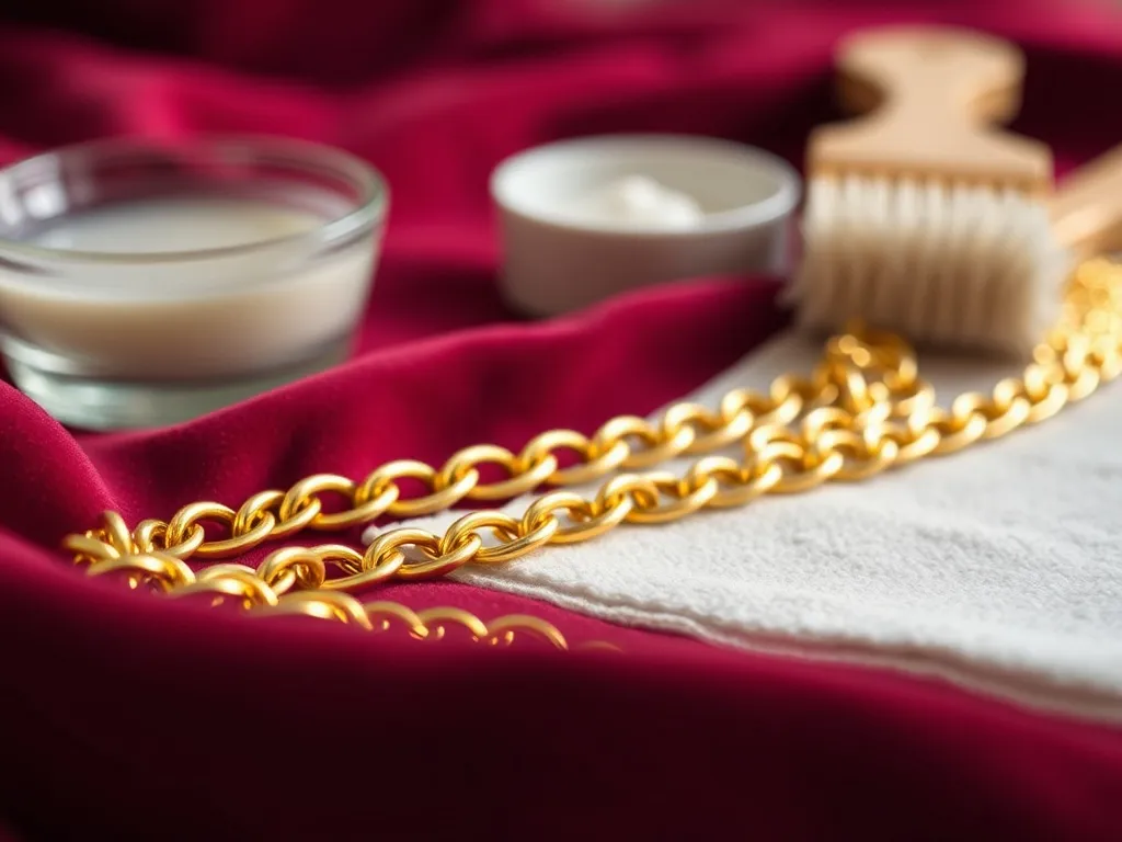 Czym wyczyścić złoty łańcuszek?